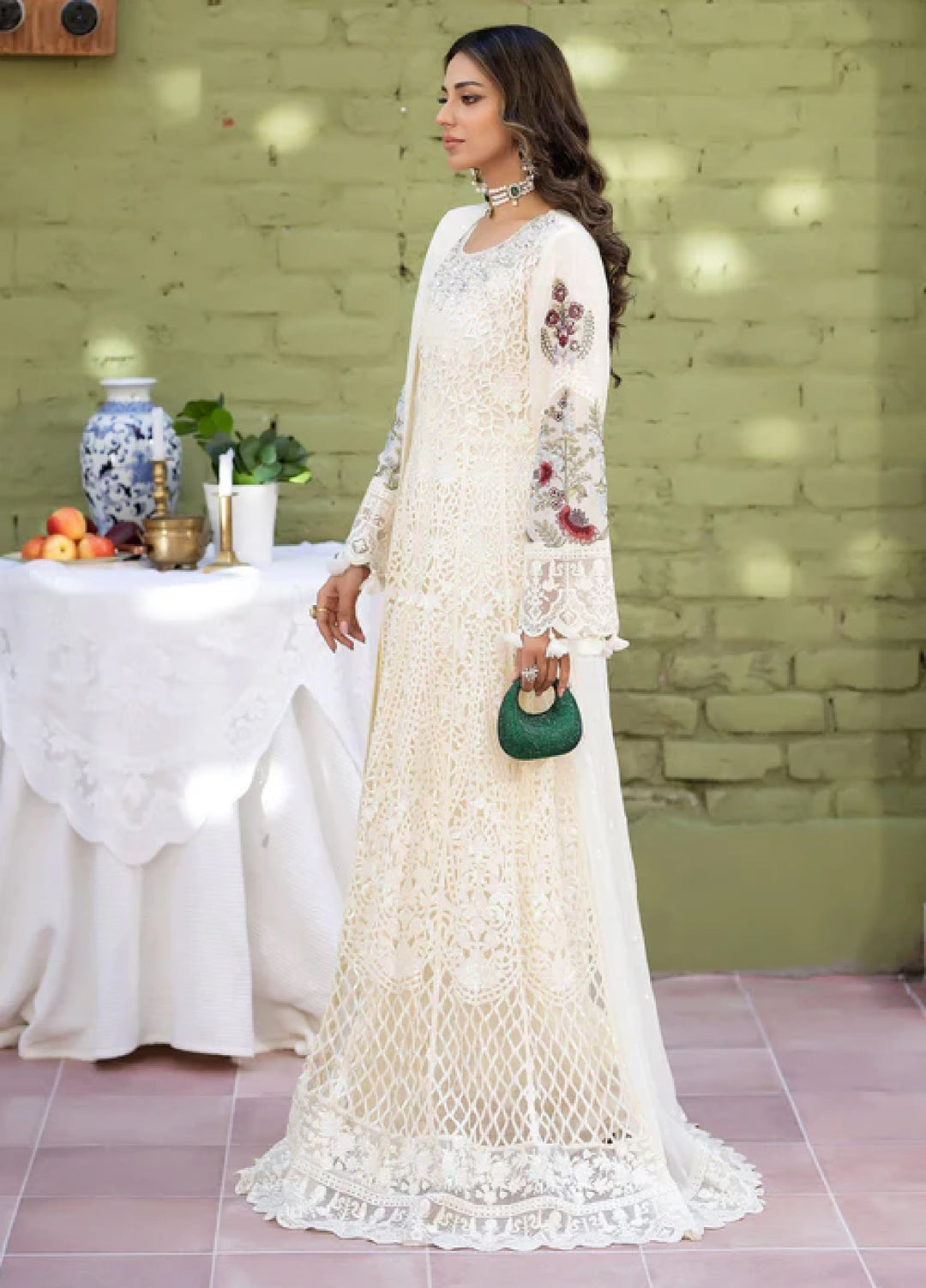 Sahellian by Meerak Women Pret Luxury Chiffon 4 Piece Chandni - Formals Collection