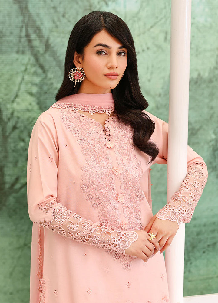 Veil of Summer by Roheenaz Unstitched Embroidered Luxury Lawn 3 Piece Suit RN26UVS 403 AZURE ELAN - Eid Collection