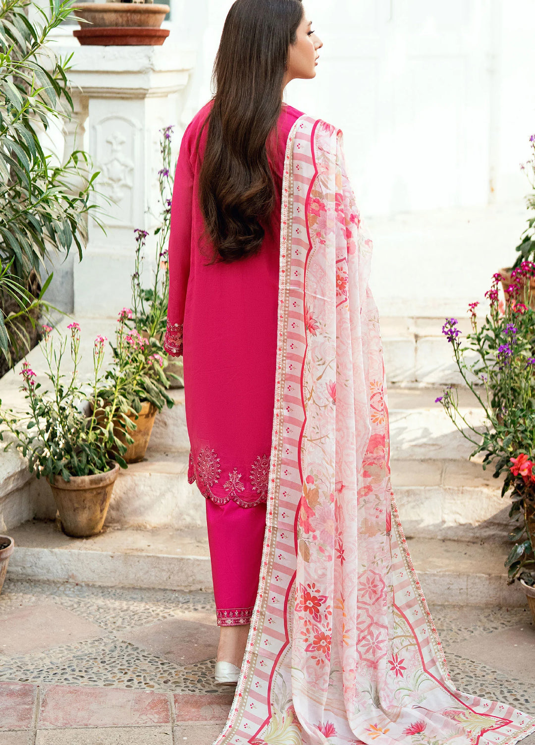 Lamhay by Dhanak Pret Swiss Voile 3 Piece DHN26PSV DC-2585 - Summer Collection