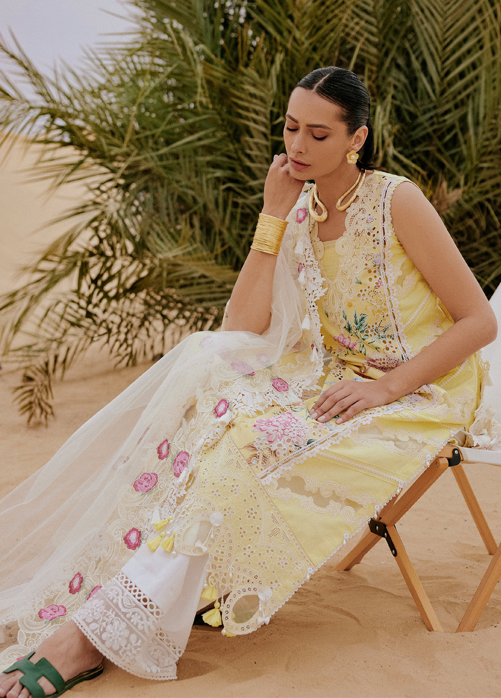 Saira Rizwan Unstitched Embroidered Luxury Lawn 3 Piece Suit SR26ULL SRL26-04 AREZOU - Festive Collection