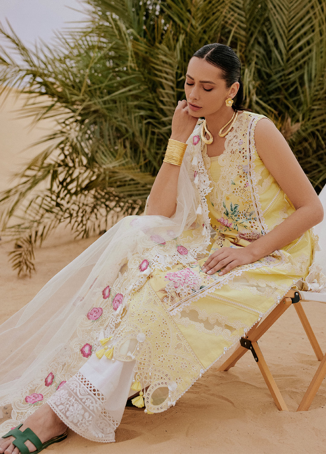 Saira Rizwan Unstitched Embroidered Luxury Lawn 3 Piece Suit SR26ULL SRL26-04 AREZOU - Festive Collection