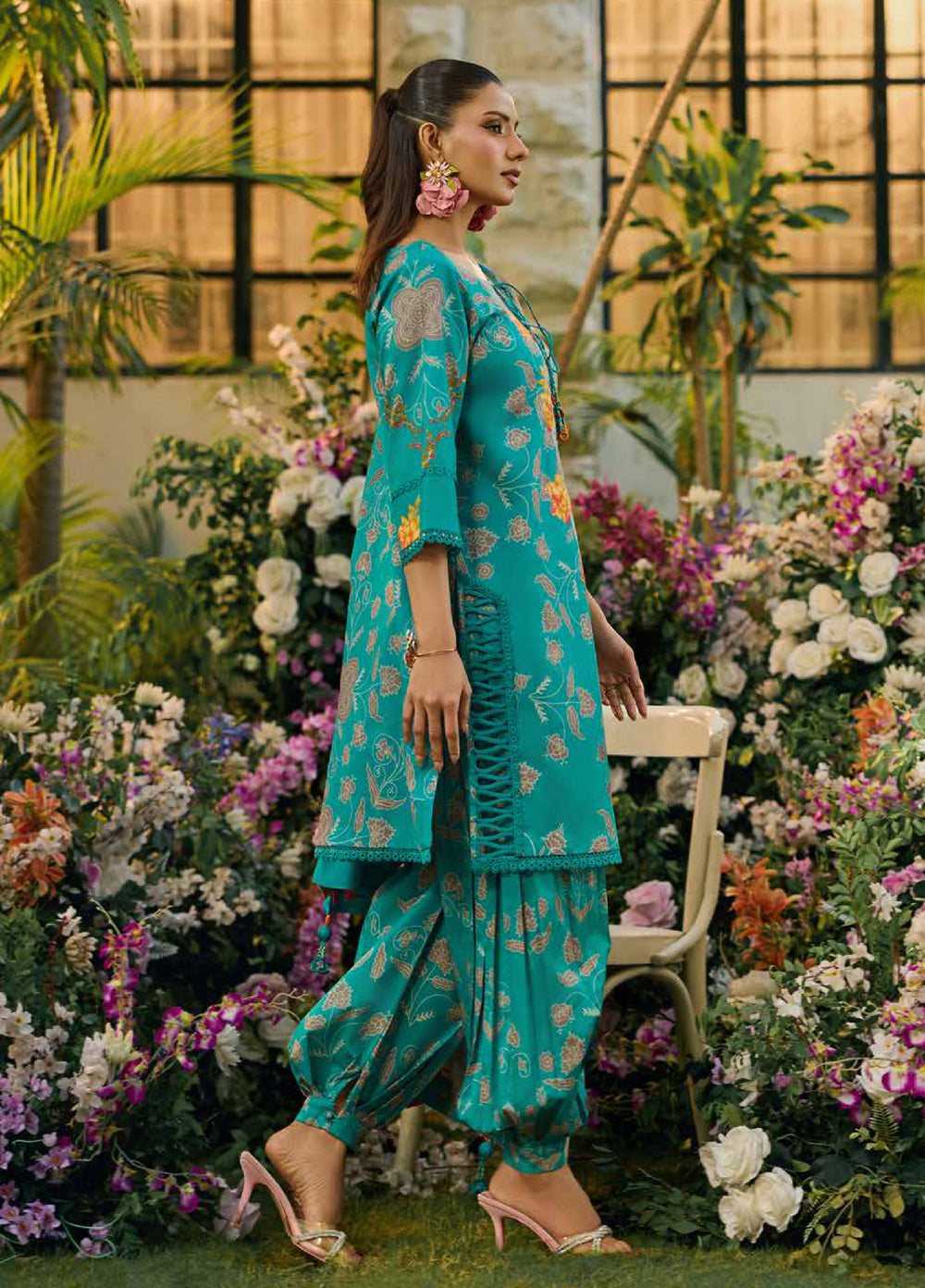 C Prints by Charizma Unstitched Printed Lawn 3 Piece Suit CHR26ULP CP6-12 - Summer Collection