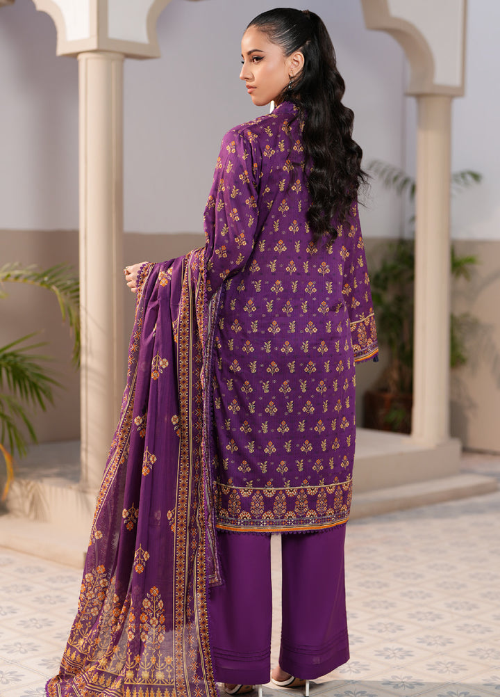 Regalia Textile Unstitched Printed Jacquard Lawn 3 Piece Suit RG26PUJL D-2 - Summer Collection