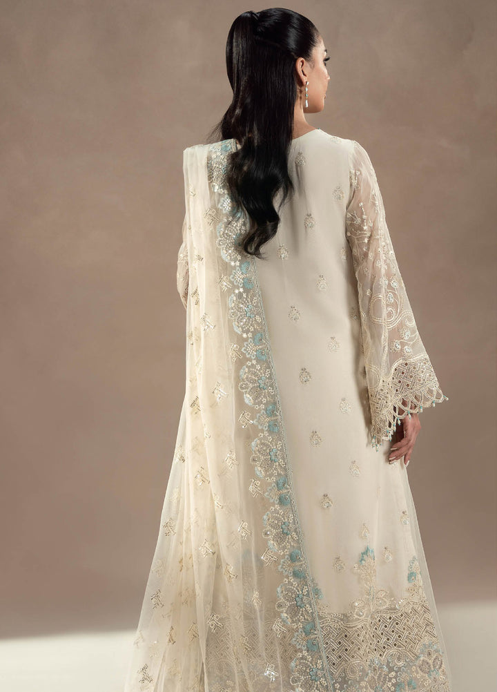 Afsanah by Lavish Premium Unstitched Chiffon Embroidered Suits 3 Piece LV25AC PEARL GARDEN-07 - Festive Collection