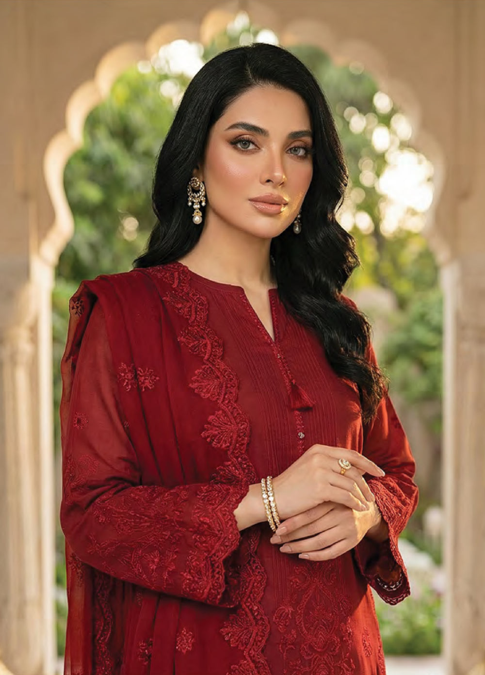 Lakhany Unstitched Embroidered Dobby Jacquard 3 Piece Suit LSM26UJE LG-IZ-0580 - Eid Collection