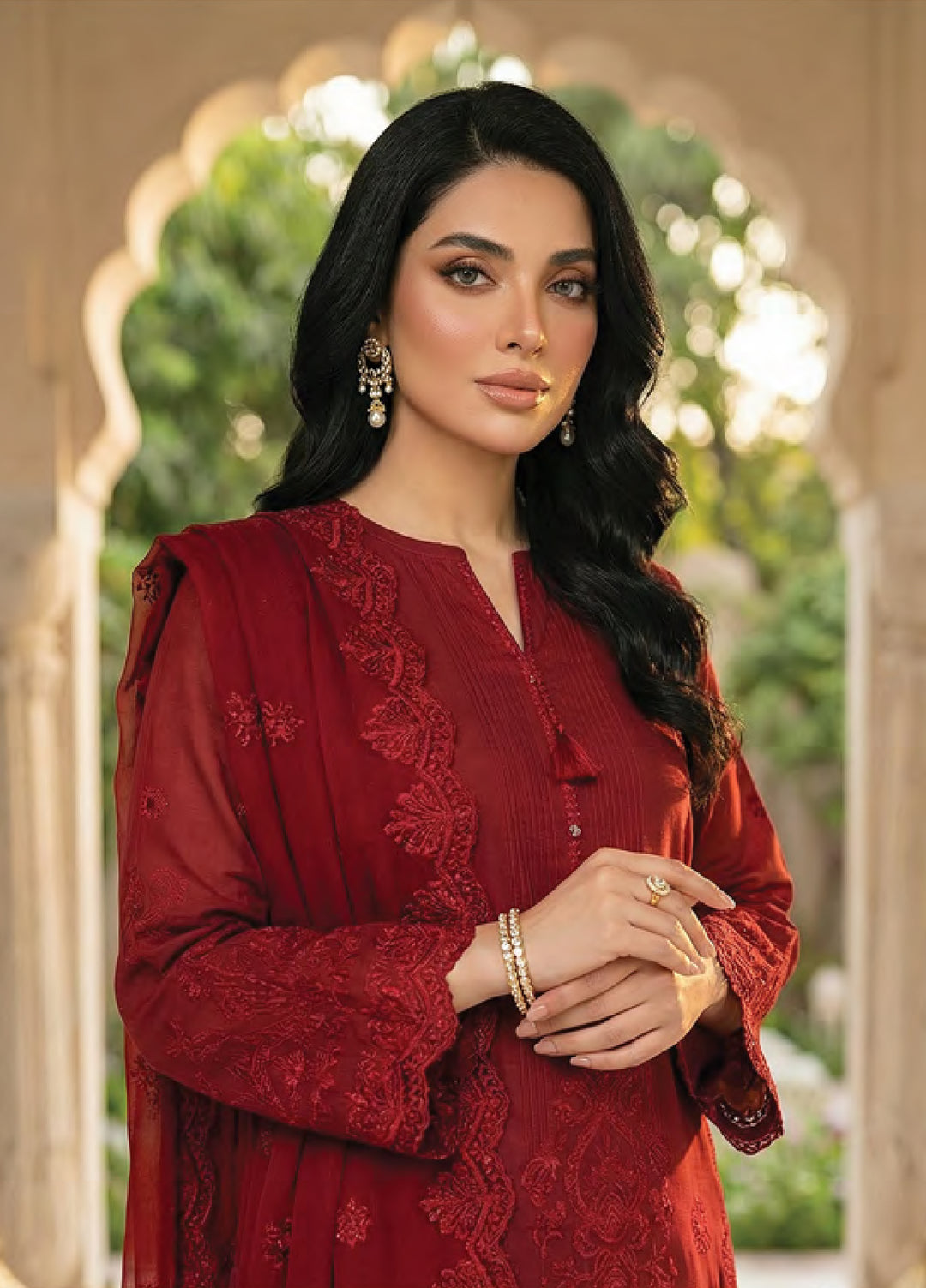 Lakhany Unstitched Embroidered Dobby Jacquard 3 Piece Suit LSM26UJE LG-IZ-0580 - Eid Collection