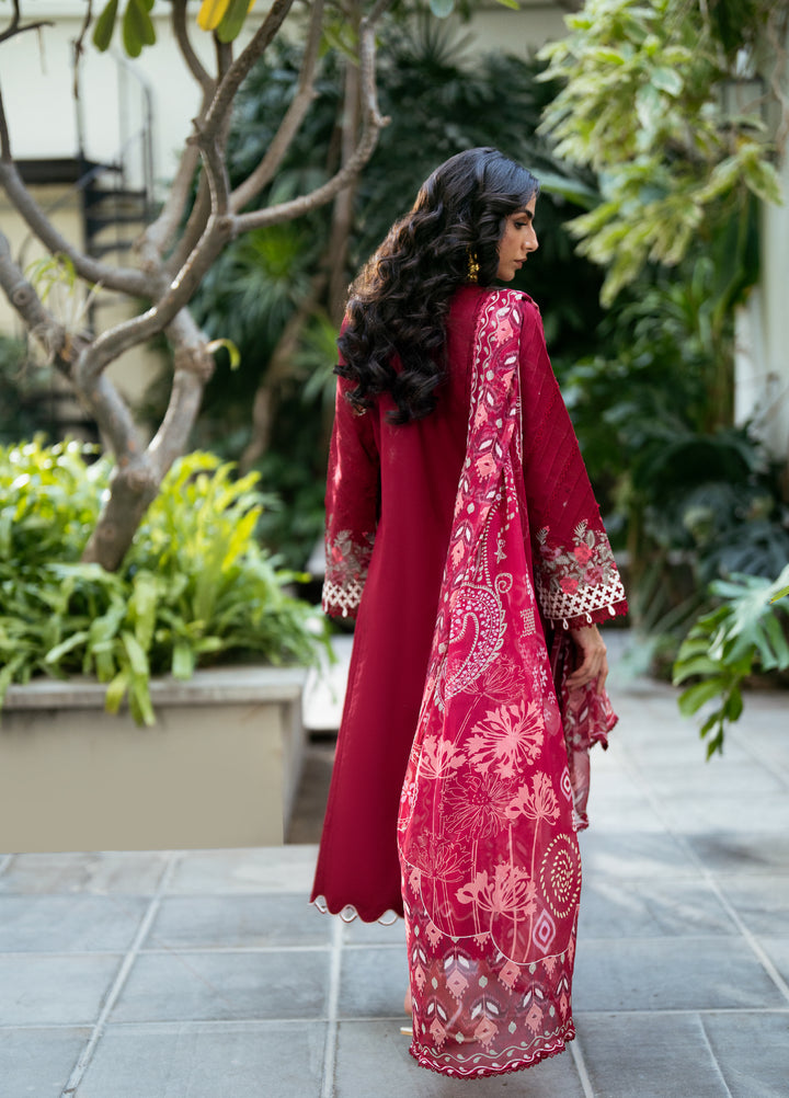 Florent Unstitched Embroidered Luxury Lawn 3 Piece Suit FL26FLL FZ-3B - Eid Collection