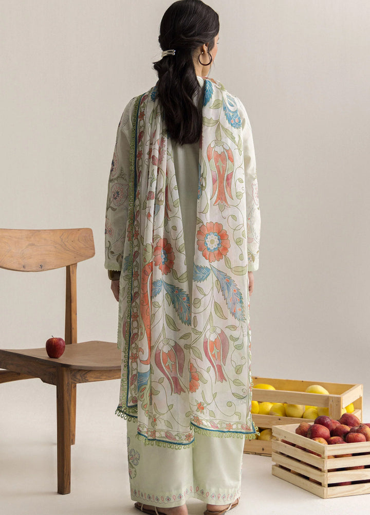 Coco by Zara Shahjahan Unstitched Embroidered Lawn 3 Piece Suit CZS26UCLP SIA-4B - Eid Collection