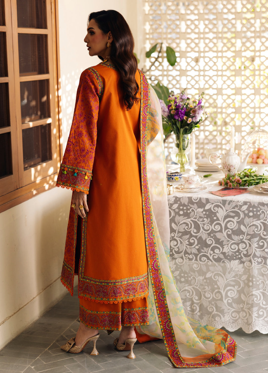 Charizma Unstitched Embroidered Luxury Lawn 3 Piece Suit CHR26ULL ED6-03 - Eid Collection
