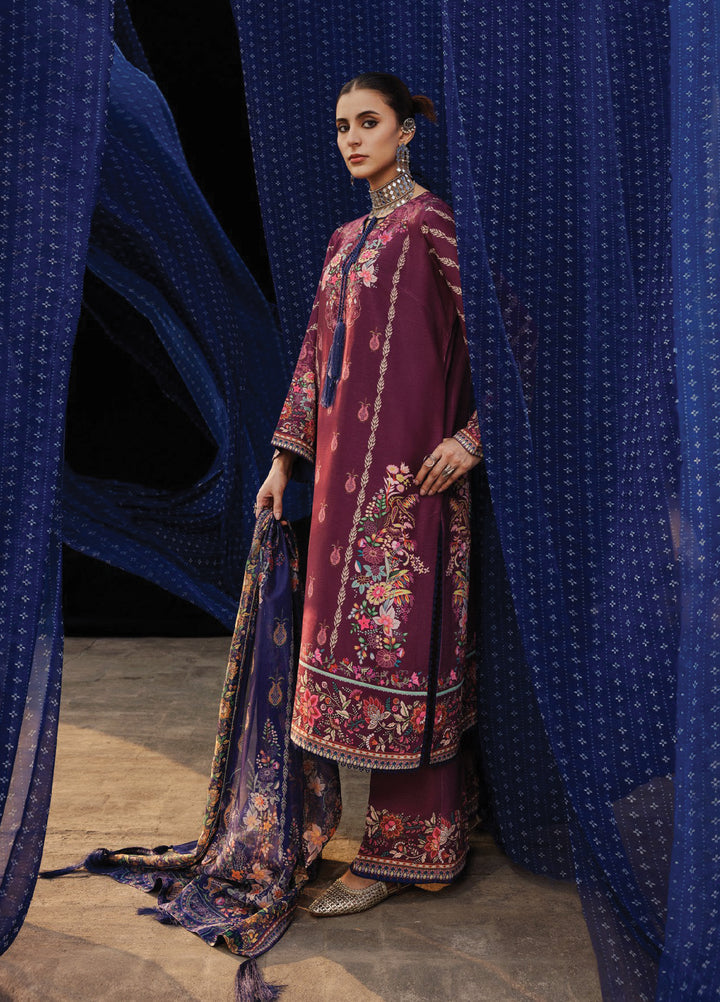 Aik Roz by Aik Atelier Unstitched Khaddar Printed Suits 3 Piece AIK25RK Look 04 - Winter Collection