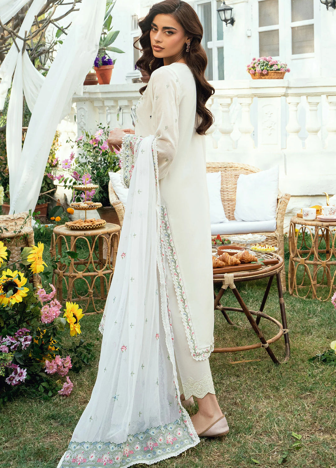 Lamhay by Dhanak Pret Swiss Voile 3 Piece DHN26PSV DC-2584 - Summer Collection