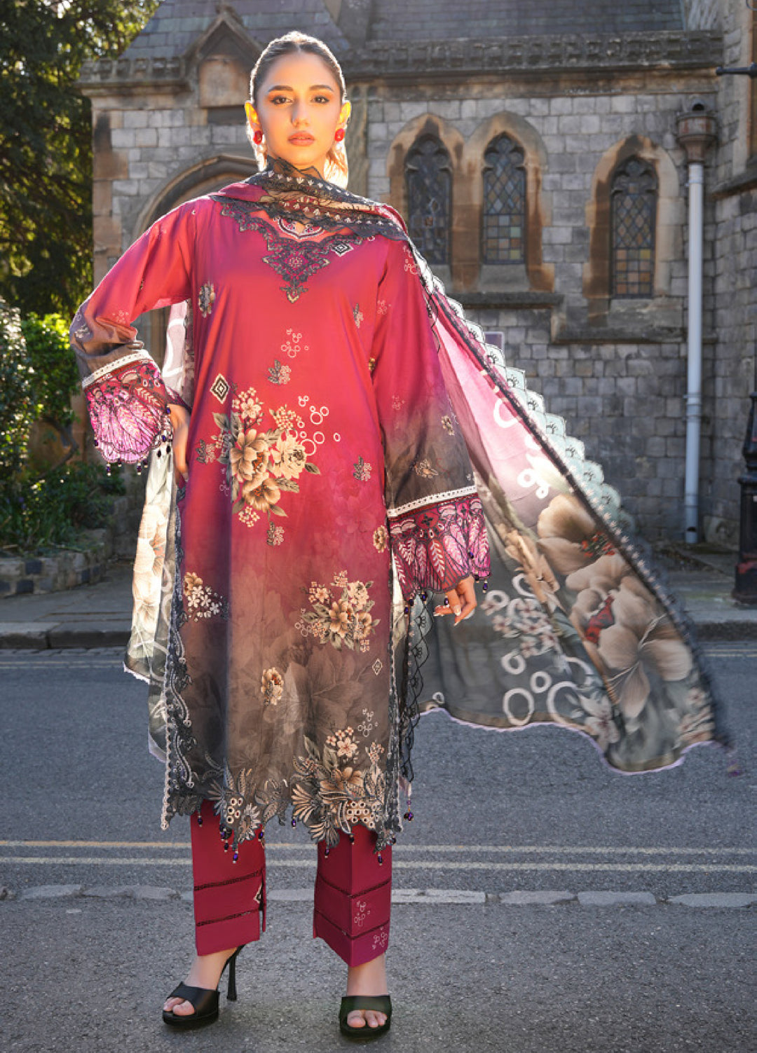 Al Zohaib Printkari Unstitched Embroidered Lawn 3 Piece Suit AZ26ULP 10 - Summer Collection