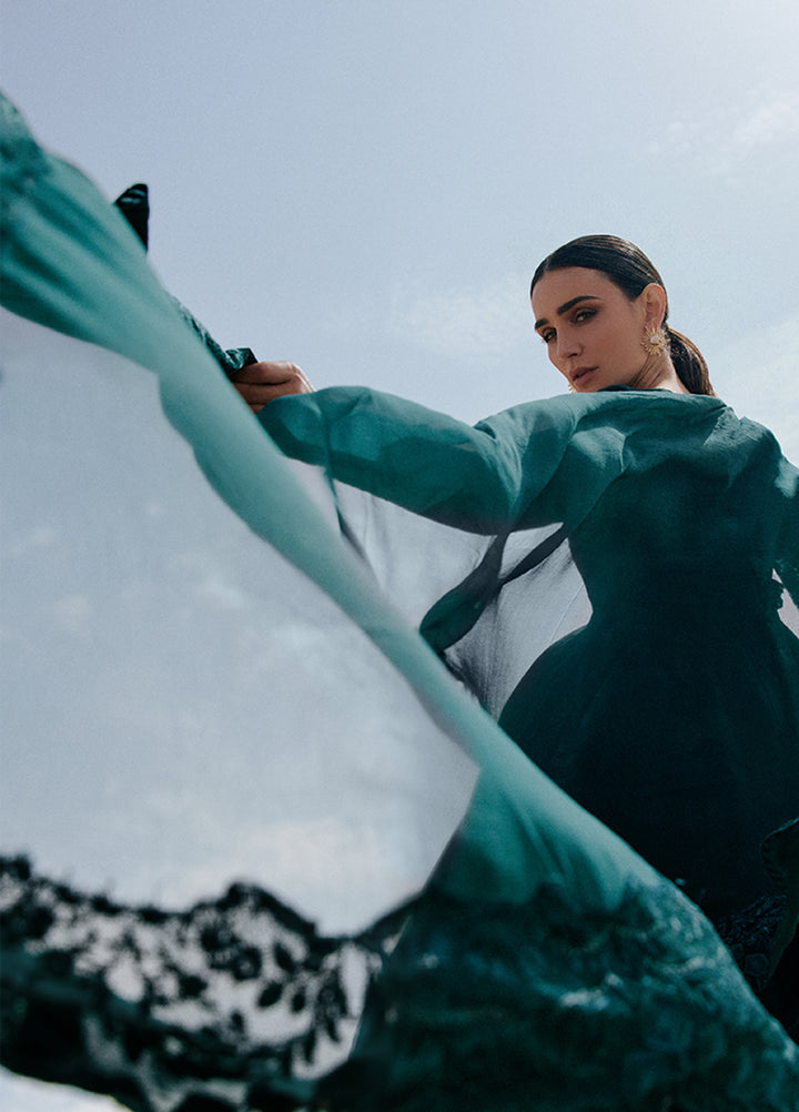 Saira Rizwan Unstitched Embroidered Luxury Lawn 3 Piece Suit SR26ULL SRL26-10 ZOMOROD - Festive Collection