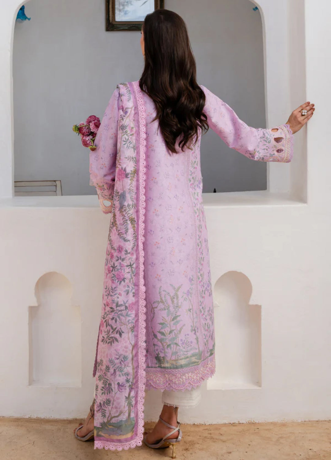 Shezlin Chikankari by Aabyaan Unstitched Embroidered Lawn 3 Piece Suit ABY26USC AZ-11 ELOWEN - Summer Collection