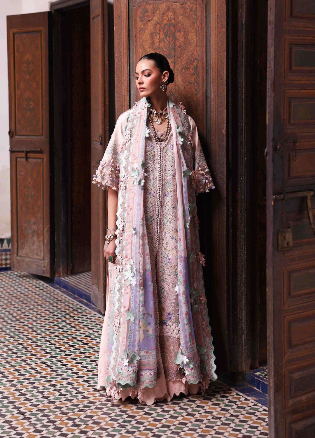 Reine by Republic Womenswear Unstitched Embroidered Luxury Lawn 3 Piece Suit RW26UTL D-01B - Eid Collection