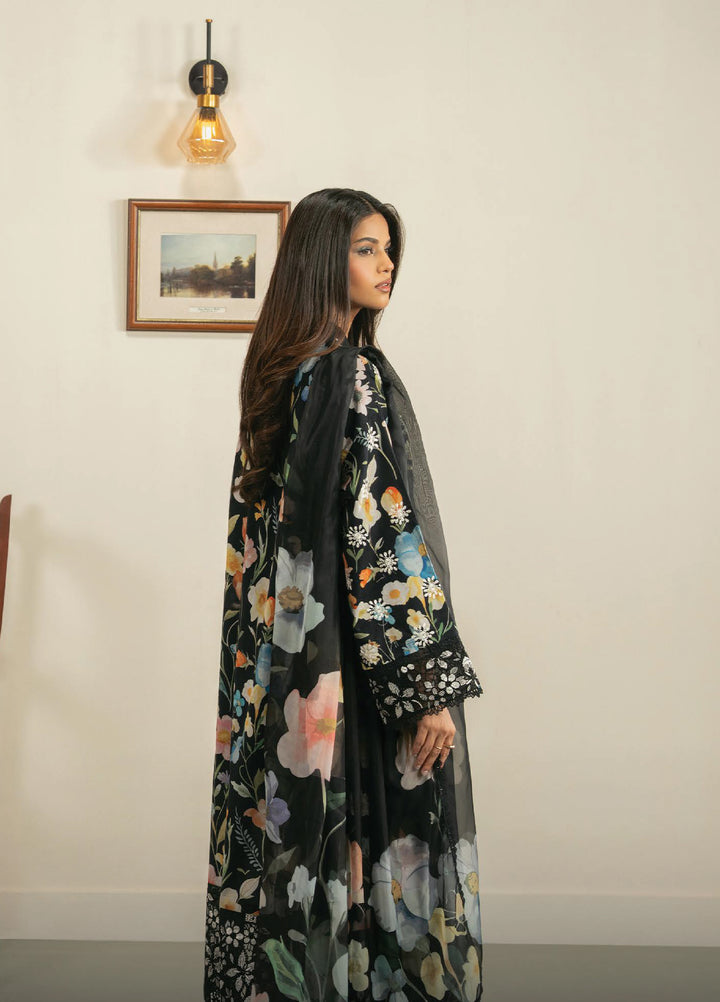 Zephyr by Ayzel Unstitched Lawn Embroidered 3 Piece Suit AAF26UZ D-3 Elah - Summer Collection