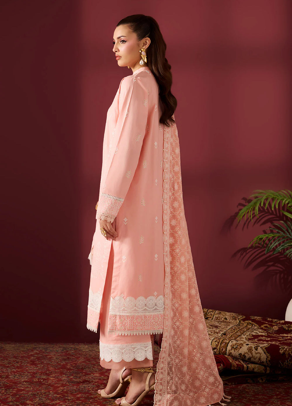 Alizeh Fashion Unstitched Embroidered Lawn 3 Piece Suit AF26ULE AF-EL-7063-HAWK - Summer Collection