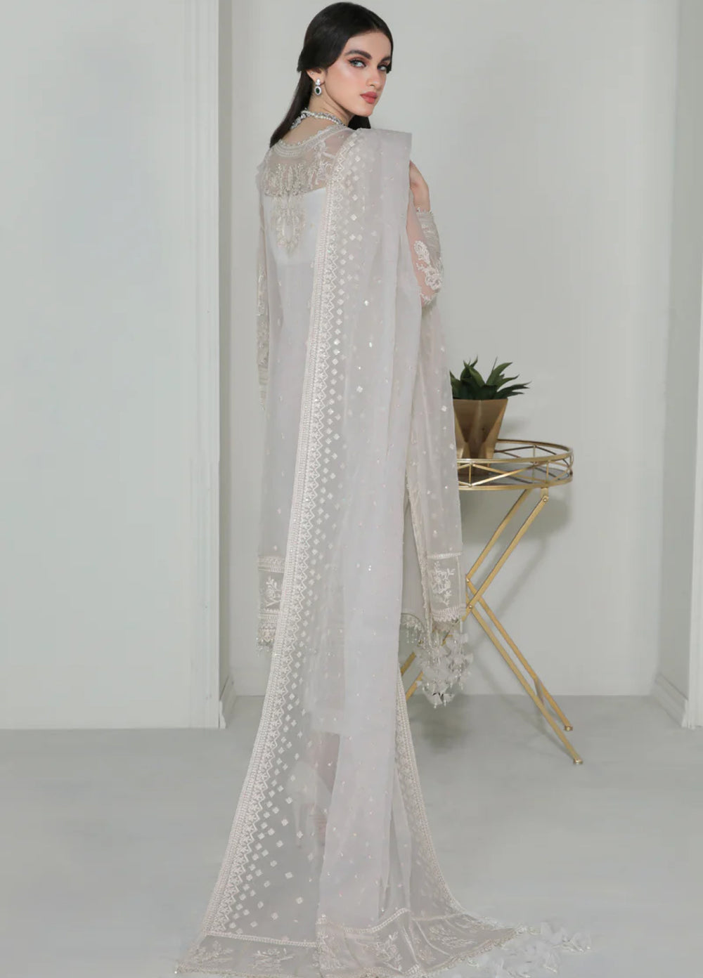 Chantelle by Baroque Unstitched Embroidered Chiffon 3 Piece Suit BQ26UFC BQU-UF-D-186 - Festive Collection