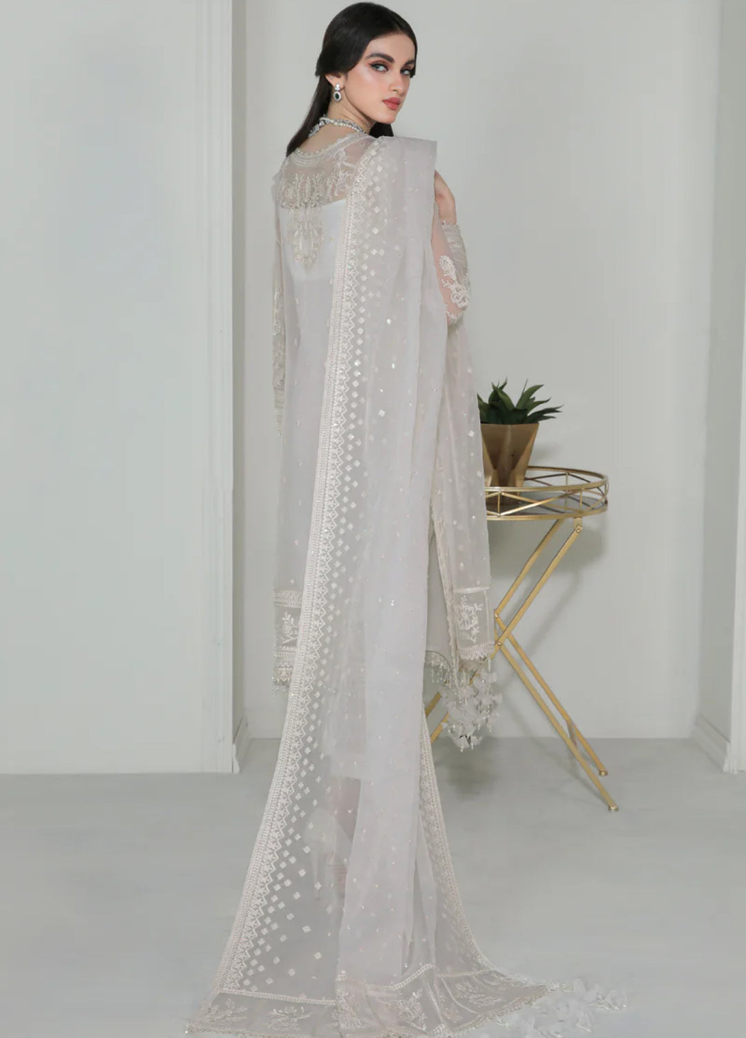 Chantelle by Baroque Unstitched Embroidered Chiffon 3 Piece Suit BQ26UFC BQU-UF-D-186 - Festive Collection