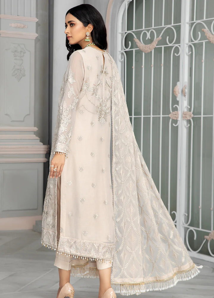 Zarif Unstitched Embroidered Chiffon 3 Piece Suit ZR26UF Bahaar ZB-08-Fauna - Festive Collection