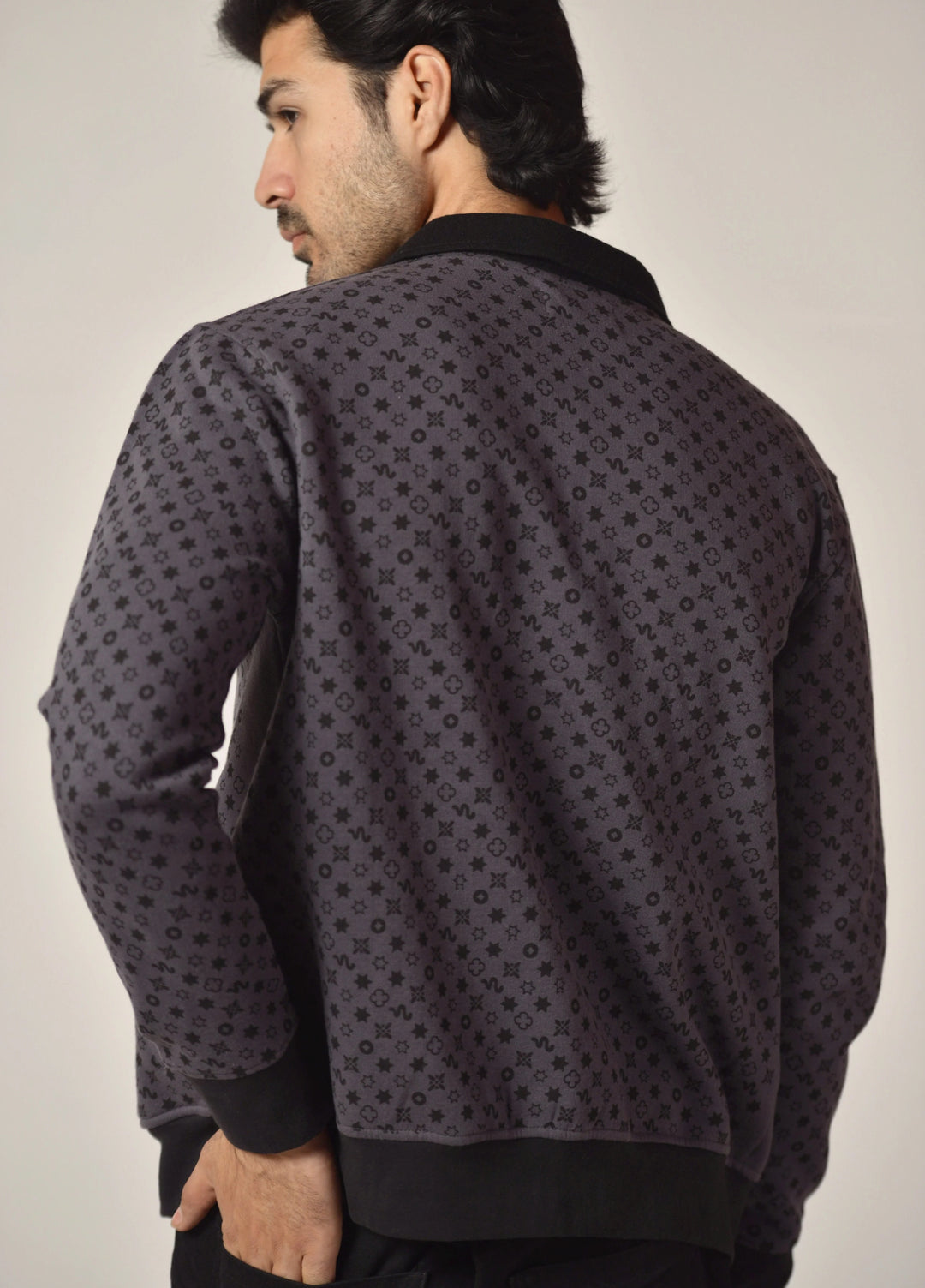 Movement Unisex Western 1 Piece Printed Fleece Coded Surface Varsity Jacket - Winter Collection