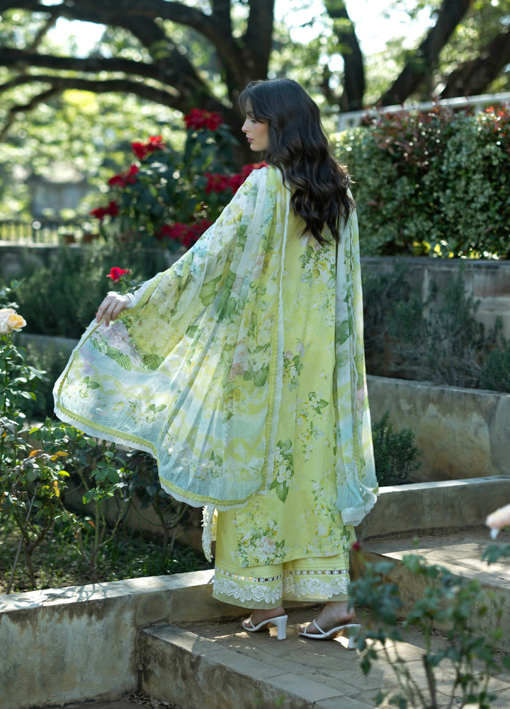 Signature by Elaf Premium Unstitched Embroidered Lawn 3 Piece Suit EL26USP ESA 7A IVORY SEASON - Summer Collection