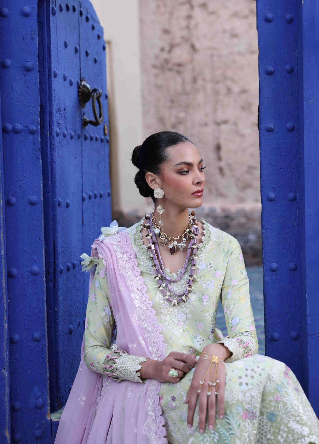 Reine by Republic Womenswear Unstitched Embroidered Luxury Lawn 3 Piece Suit RW26UTL D-05A - Eid Collection