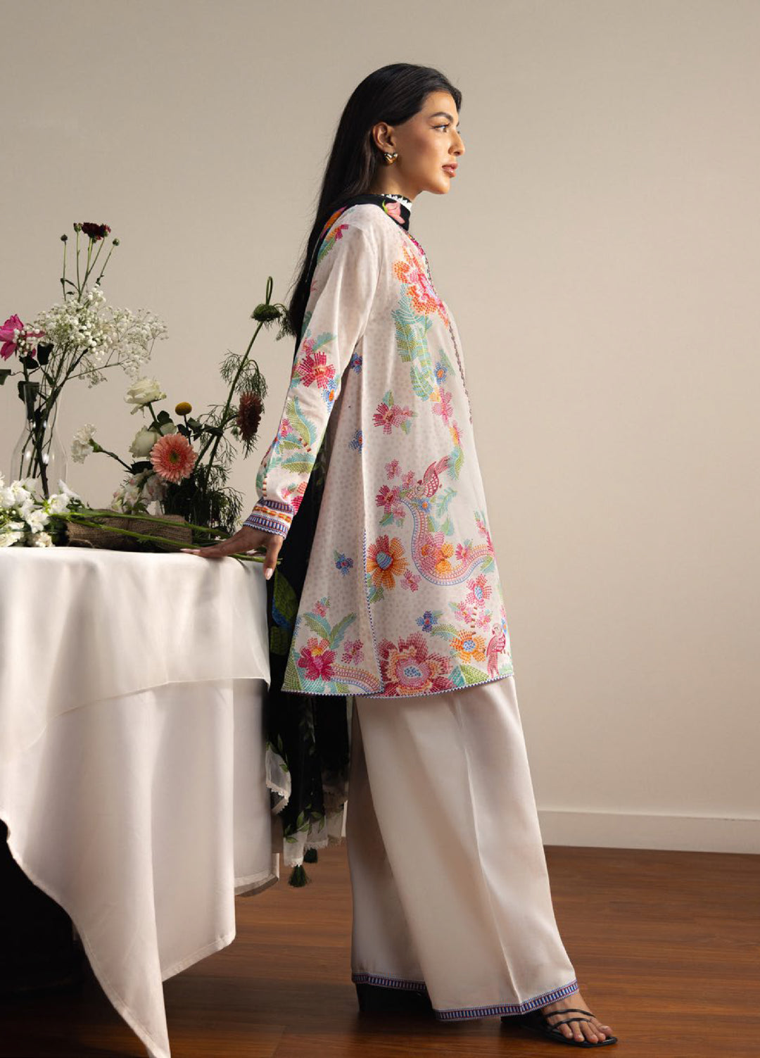 Coco by Zara Shahjahan Unstitched Printed Lawn 3 Piece Suit CZS26ULV ASAHI-2B - Summer Collection
