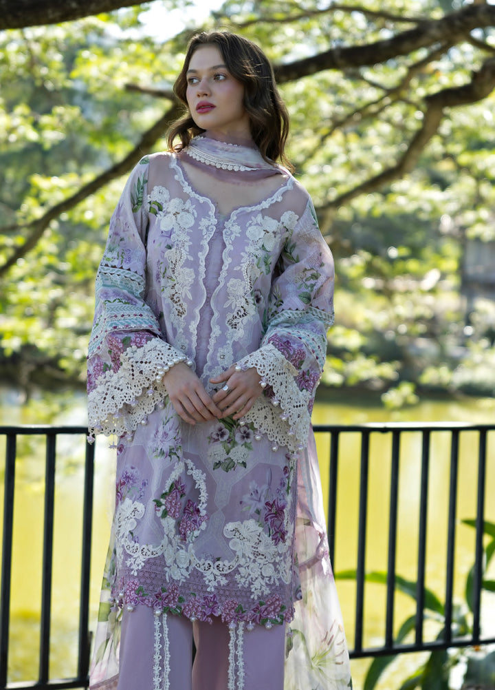 Signature by Elaf Premium Unstitched Embroidered Lawn 3 Piece Suit EL26USP ESA-8A JULIETTE - Summer Collection