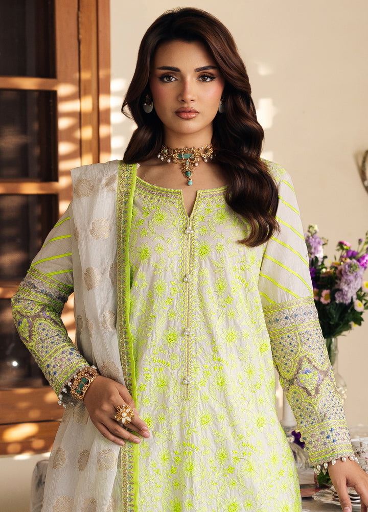 Charizma Unstitched Embroidered Luxury Lawn 3 Piece Suit CHR26ULL ED6-05 - Eid Collection