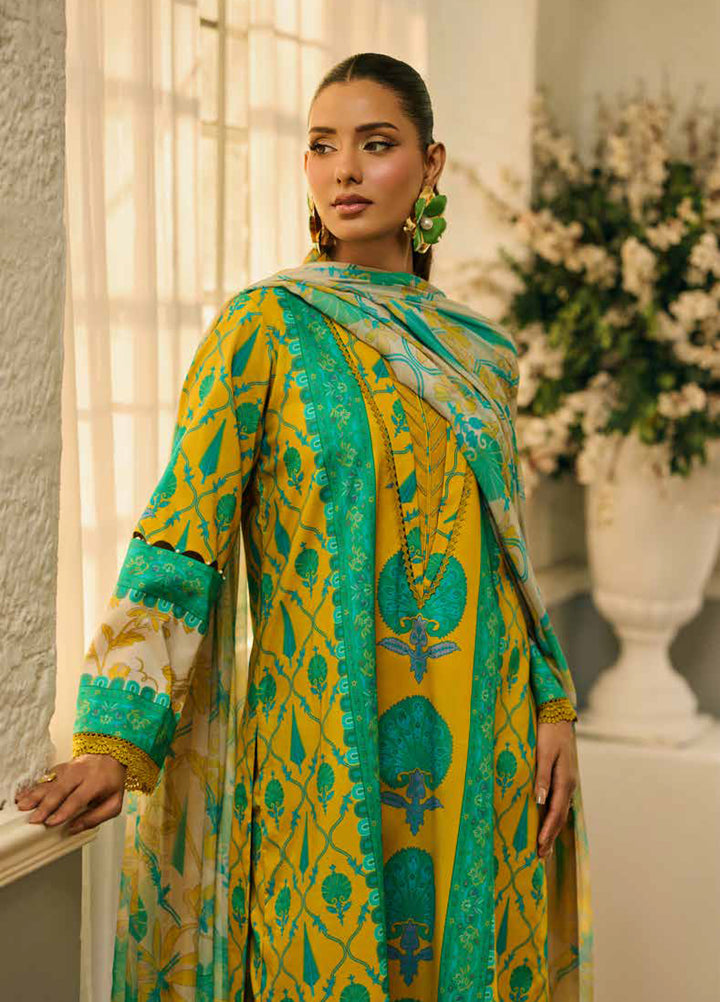 C Prints by Charizma Unstitched Printed Lawn 3 Piece Suit CHR26ULP CP6-15 - Summer Collection