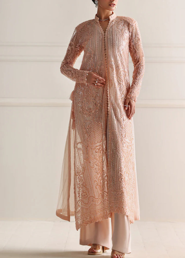 Threads And Motifs Women Pret Net Embroidered Jacket With Trouser & Dup 3 Piece 9830.4 - Formals Collection