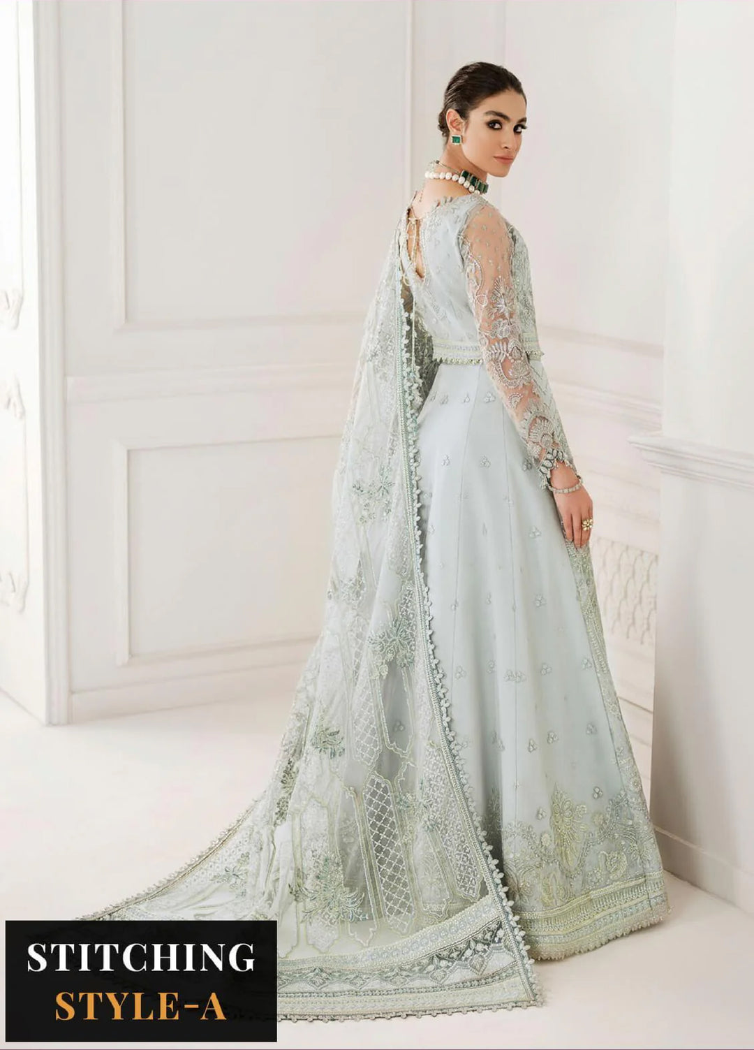 Chantelle by Baroque Unstitched Embroidered Net 3 Piece Suit BQ26UFC BQU-CH10-D05 - Festive Collection