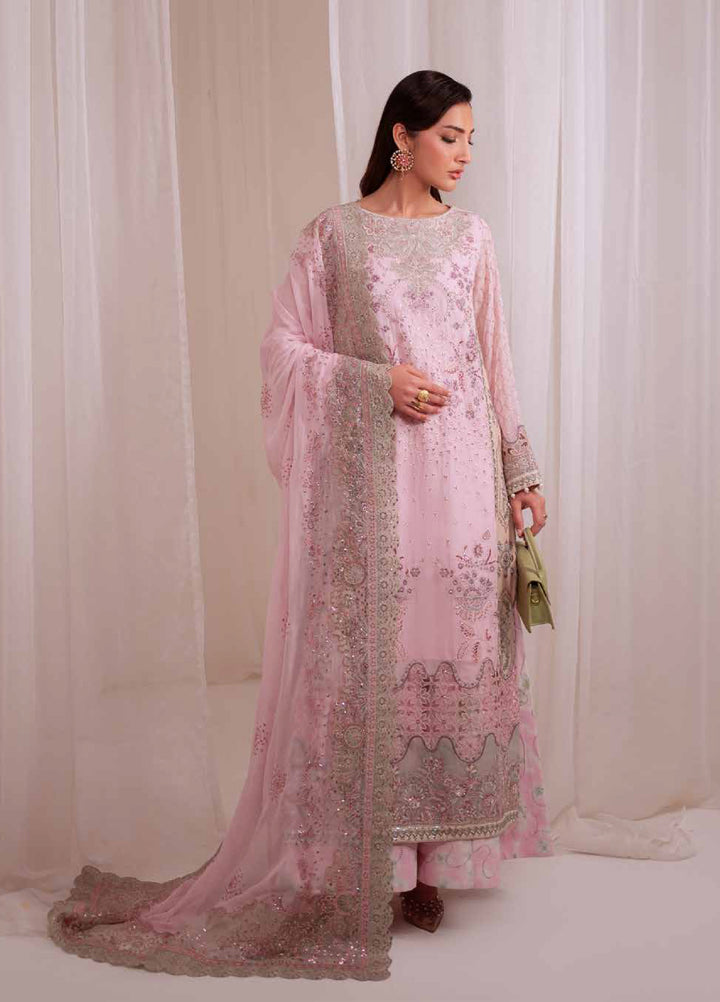 Omara By Nureh Unstitched Embroidered Chiffon 3 Piece Suit NU26OUF NEL- 94 - Festive Collection