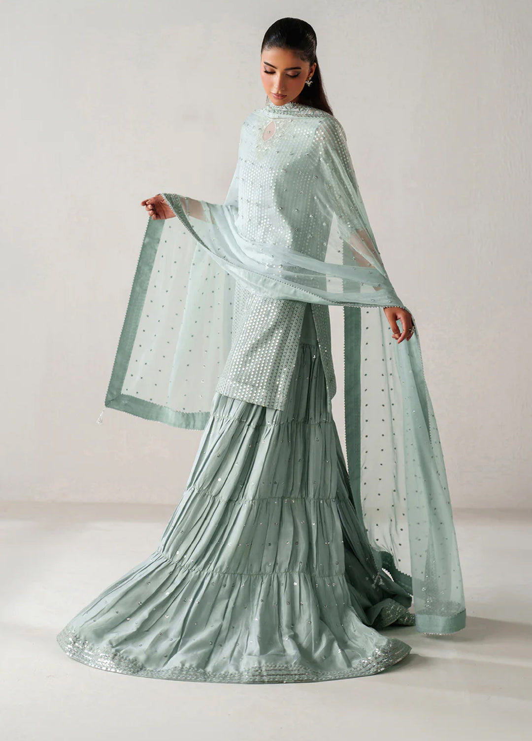 Chantelle by Baroque Unstitched Embroidered Chiffon 3 Piece Suit BQ26UCF UF-4389 - Festive Collection