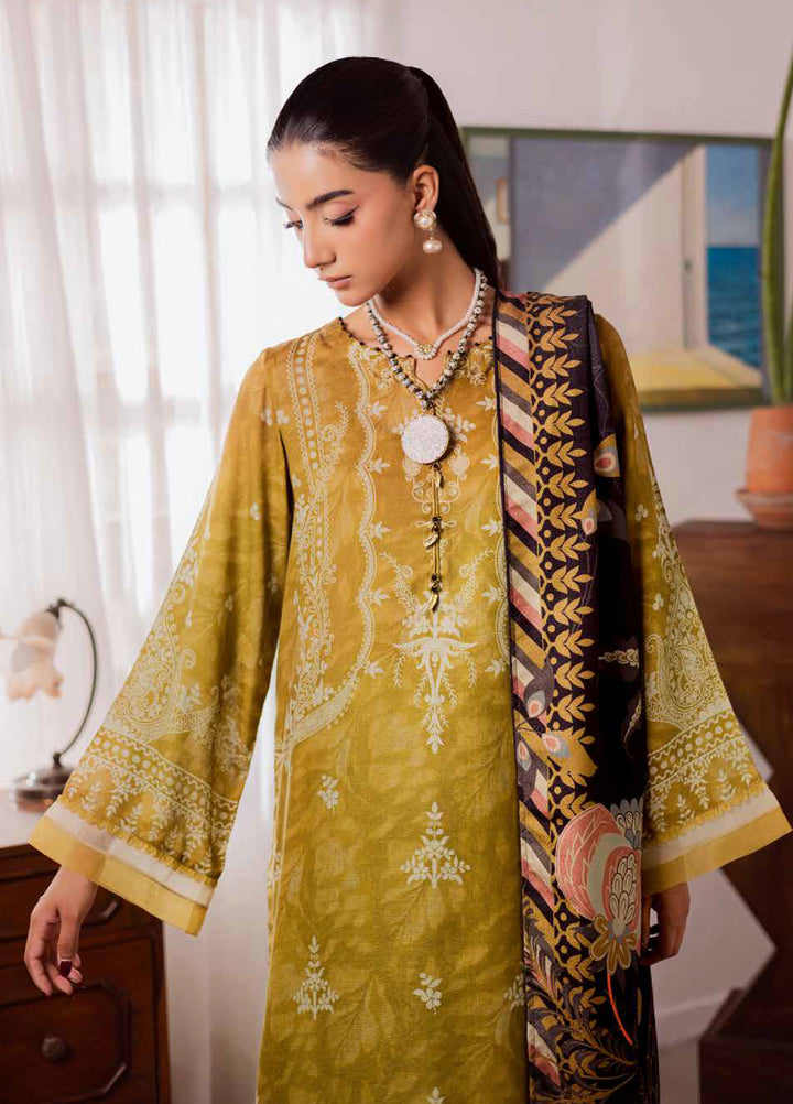 Signature Prints by Nureh Unstitched Linen Jacquard Suits 3 Piece NU25LJ SP-189 - Winter Collection