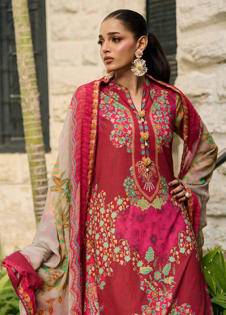 C Prints by Charizma Unstitched Printed Lawn 3 Piece Suit CHR26ULP CP6-16 - Summer Collection