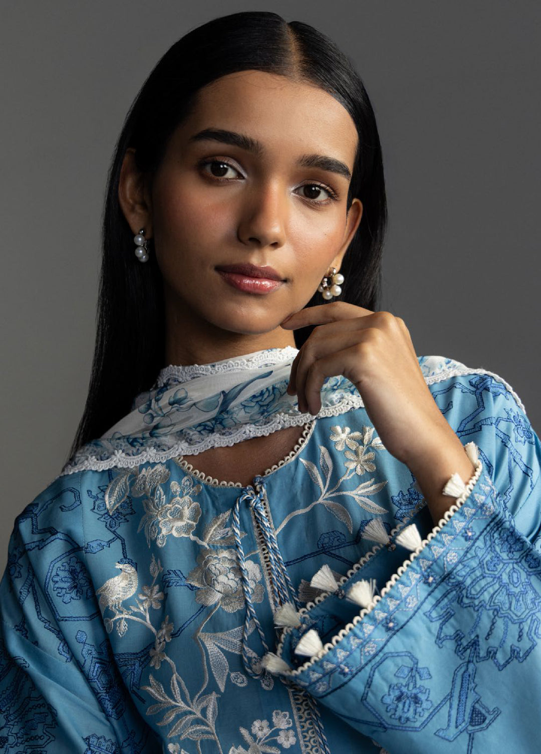 Coco by Zara Shahjahan Unstitched Embroidered Lawn 3 Piece Suit CZS26UL AVIONA-3A - Summer Collection