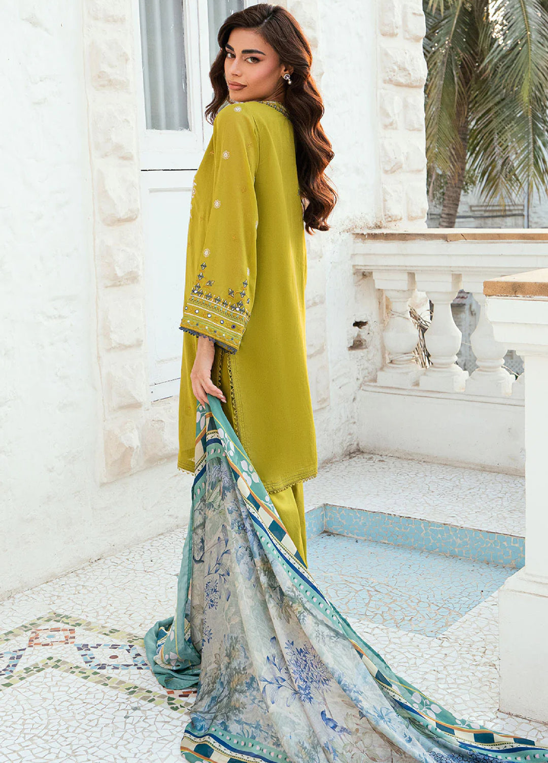 Lamhay by Dhanak Pret Swiss Voile 3 Piece DHN26PSV DC-2583 - Summer Collection