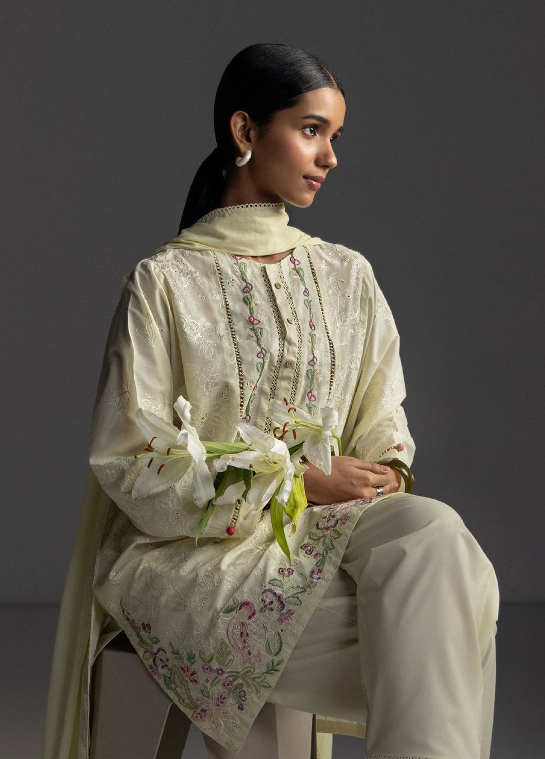 Coco by Zara Shahjahan Unstitched Embroidered Lawn 3 Piece Suit CZS26UL LIORA-8B - Summer Collection