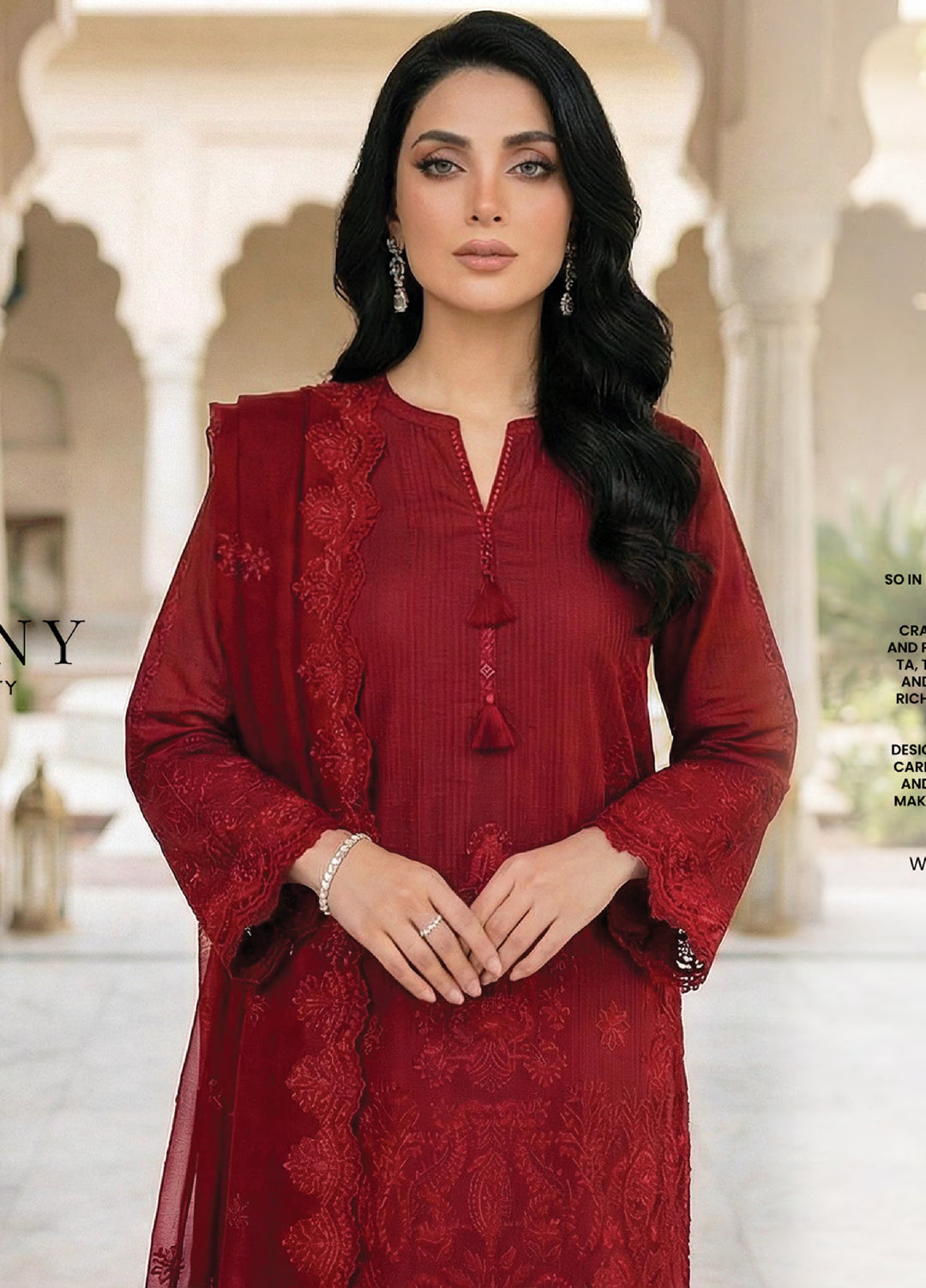 Lakhany Unstitched Embroidered Dobby Jacquard 3 Piece Suit LSM26UJE LG-IZ-0580 - Eid Collection