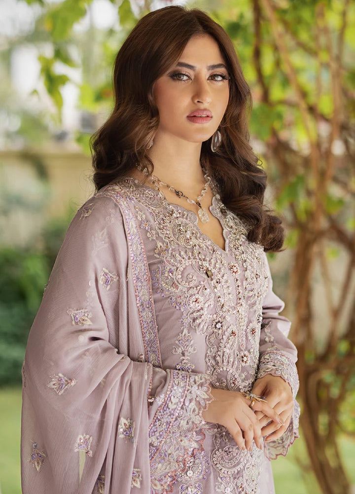 Ishq Aatish by Emaan Adeel Unstitched Embroidered Chiffon 3 Piece Suit AT-01 GUL BANO - Festive Collection