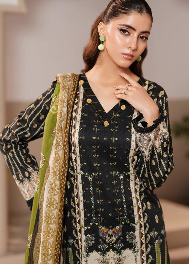 Regalia Textile Unstitched Printed Jacquard Lawn 3 Piece Suit RG26PUJL D-5 - Summer Collection