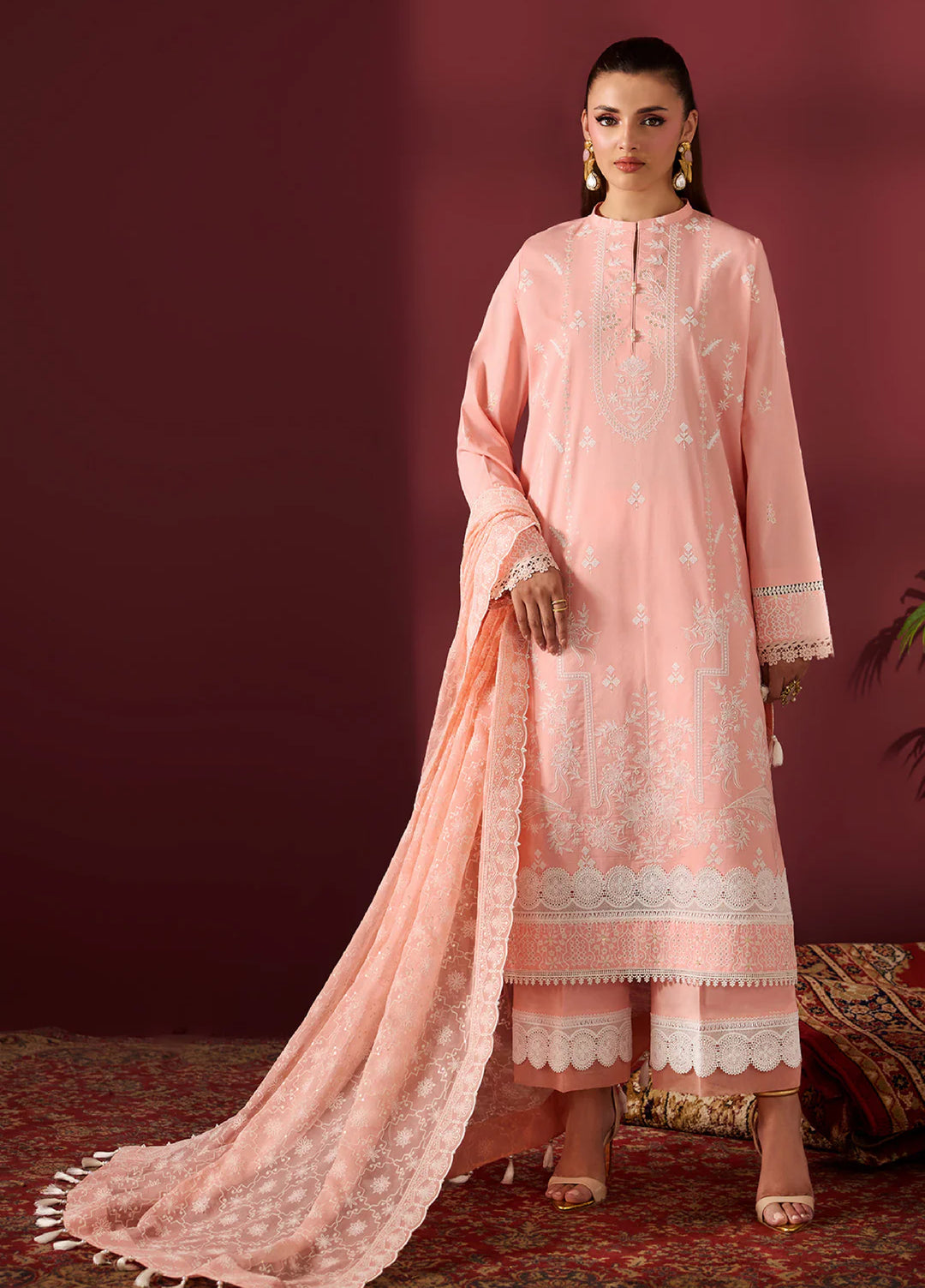Alizeh Fashion Unstitched Embroidered Lawn 3 Piece Suit AF26ULE AF-EL-7063-HAWK - Summer Collection