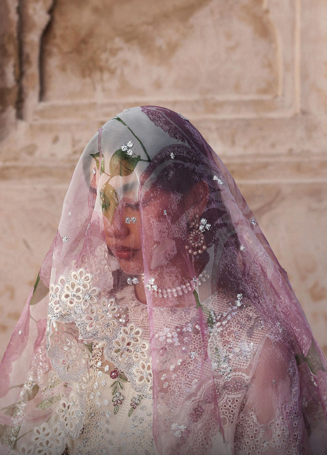 Kaashvi by Ayzel Unstitched Organza Embroidered Suits 3 Piece AAF25KW MEHARVI AZW-25-V2-01 - Wedding Collection