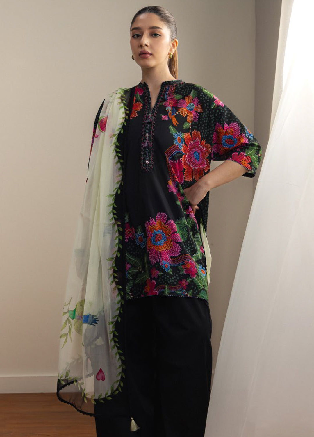 Coco by Zara Shahjahan Unstitched Printed Lawn 3 Piece Suit CZS26ULV ASAHI-2A - Summer Collection