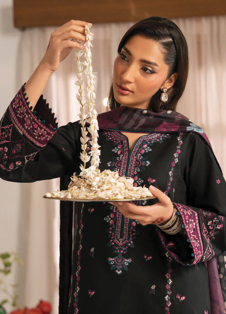 Lamhay by Seran Unstitched Embroidered Lawn 3 Piece Suit SN26ULL D1-Zahr - Eid Collection