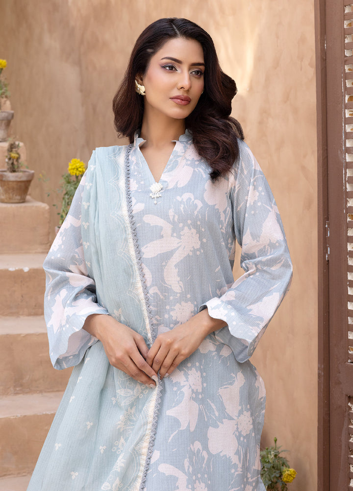 Regalia Textiles Unstitched Printed Karandi Lawn 3 Piece Suit RG26UKL D-4 - Summer Collection