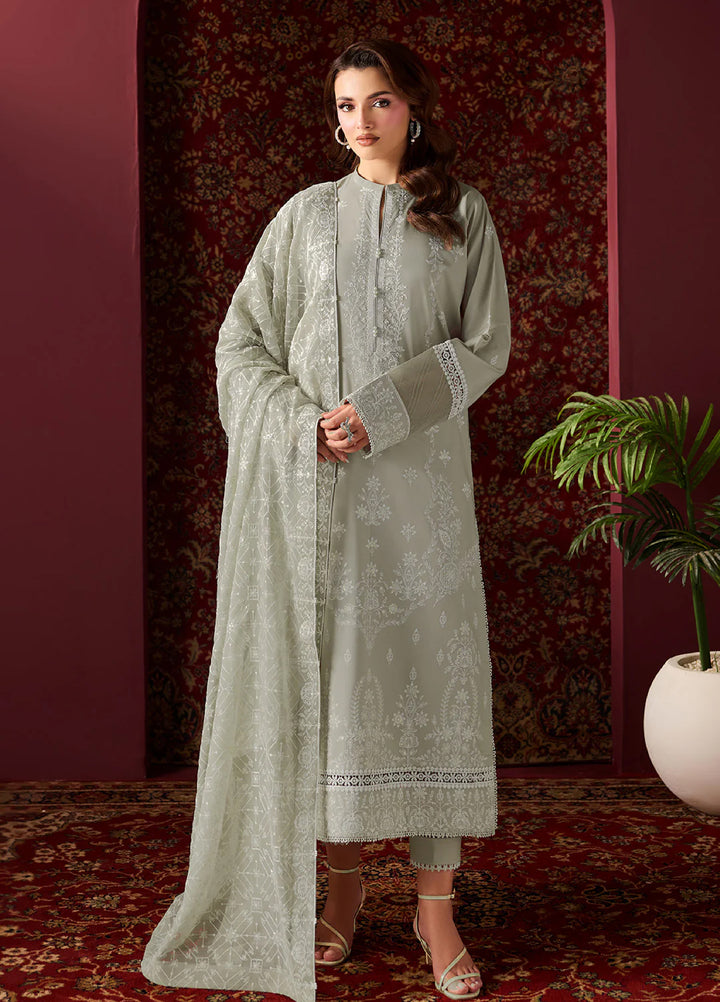 Alizeh Fashion Unstitched Embroidered Lawn 3 Piece Suit AF26ULE AF-EL-7060-SLATE - Summer Collection