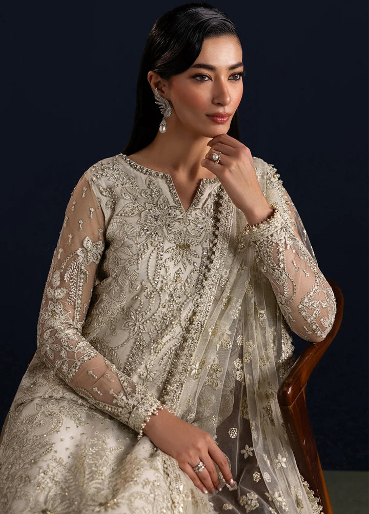 Chantelle by Baroque Unstitched Embroidered Net 3 Piece Suit UF-4448 - Festive Collection